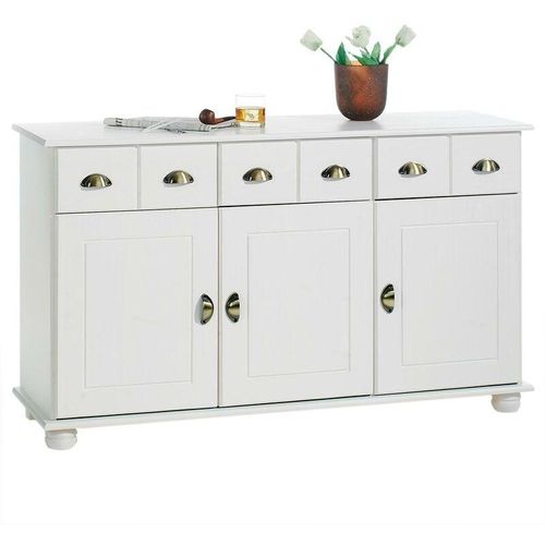 4016787084054 - - Sideboard colmar Kiefer massiv in weiß