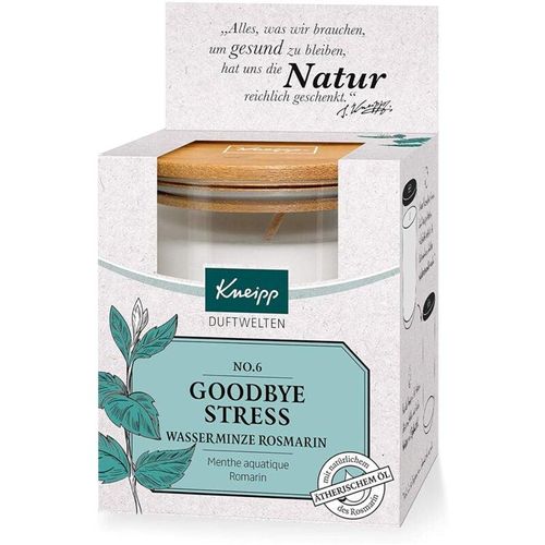 4008233153766 - Unbekannt - Kneipp Duftkerze im Glas mit Deckel 9 cm - Wasserminze Rosmarin - Aromakerze 145 g Goodbye Stress - Stimmungskerze Aromatherapie Kerze