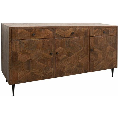 4251213562601 - Massivmoebel24de - Sideboard Mango 160x46x86 braun lackiert stilmöbel 111 - braun