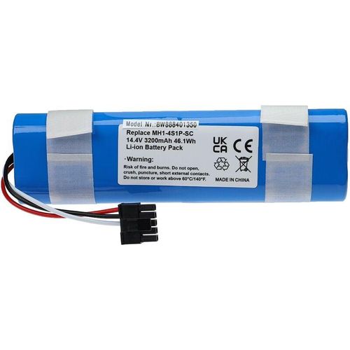 4068201307027 - Vhbw - Akku Ersatz für Viomi INR21700 50E-4S1P-CRL200S+ für Staubsauger (3200 mAh 144 v Li-Ion)