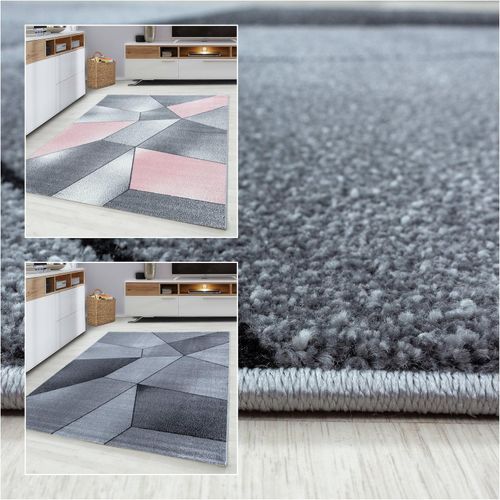 4053658992469 - Exklusiver Designer-Kurzflor-Teppich Modernes abstraktes Muster stilvoll