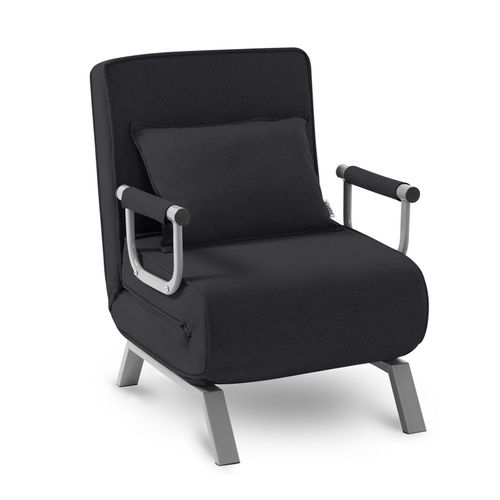4260595754160 - Makika Schlafsessel Schlafsofa Ted klappbar in Schwarz 4260595754160 - Makika Schlafsessel Schlafsofa Ted klappbar in Schwarz