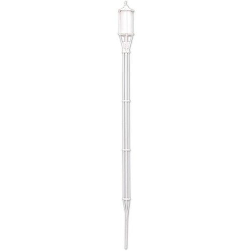 8718481399088 - Gartenfackel Fackel Stahl Weiss 150cm - Intergard