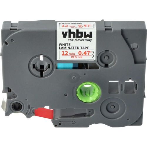 4068201796777 - 1x Schriftband-Kassette Ersatz für Brother TZ-232 TZE-232 für Etiketten-Drucker 12mm Rot auf Weiß - Vhbw 4068201796777 - 1x Schriftband-Kassette Ersatz für Brother TZ-232 TZE-232 für Etiketten-Drucker 12mm Rot auf Weiß - Vhbw