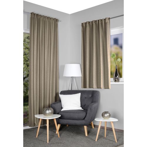 4056751491952 - Vorhang HOME WOHNIDEEN ESKAMIO Gardinen Gr 245 cm Multifunktionsband 135 cm beige Esszimmergardinen