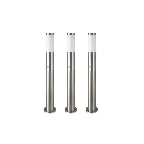 9007371482832 - - Stehleuchten Außen Edelstahl Bewegungsmelder Standleuchte Sockelleuchte Standlampe Wegleuchte Silber h 110 cm 3er Set 9007371482832 - - Stehleuchten Außen Edelstahl Bewegungsmelder Standleuchte Sockelleuchte Standlampe Wegleuchte Silber h 110 cm 3er Set