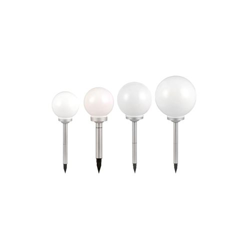 4059157078901 - Etc-shop - Steckleuchte Solar Außen Solarkugeln Set Garten Solarlampe Kugel für Draußen Erdspieß weiß led Leuchtmittel d 15 20 25 30 cm 4er Set 4059157078901 - Etc-shop - Steckleuchte Solar Außen Solarkugeln Set Garten Solarlampe Kugel für Draußen Erdspieß weiß led Leuchtmittel d 15 20 25 30 cm 4er Set
