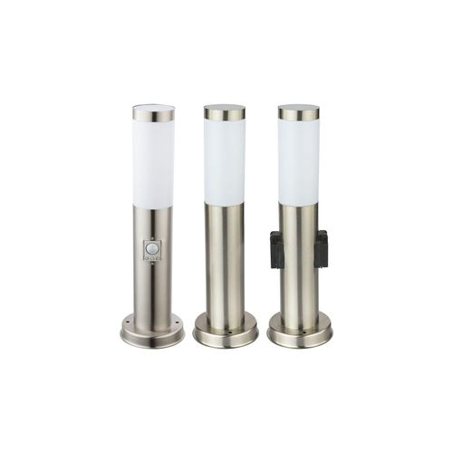 4059157031326 - Etc-shop - 3er Set Steh Leuchten Außen Beleuchtungen Stand Lampen Edelstahl Bewegungsmelder Steckdose 4059157031326 - Etc-shop - 3er Set Steh Leuchten Außen Beleuchtungen Stand Lampen Edelstahl Bewegungsmelder Steckdose
