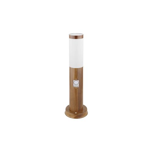 4059157181212 - Etc-shop - Sockelleuchte mit Bewegungsmelder Holz Optik Außen Standleuchte Pollerleuchte Edelstahl Kunststoff weiß 1x E27 DxH 76 x 45 cm 4059157181212 - Etc-shop - Sockelleuchte mit Bewegungsmelder Holz Optik Außen Standleuchte Pollerleuchte Edelstahl Kunststoff weiß 1x E27 DxH 76 x 45 cm