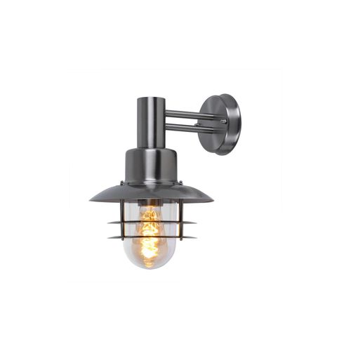 4003474296920 - Wandleuchte Laterne Edelstahl Haustürleuchte Gartenlampe Außenwandleuchte gebürstet klar 1x E27 H 325 cm Wofi 472401970000 4003474296920 - Wandleuchte Laterne Edelstahl Haustürleuchte Gartenlampe Außenwandleuchte gebürstet klar 1x E27 H 325 cm Wofi 472401970000
