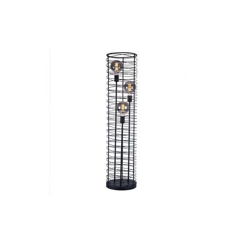 9007371490158 - - Stehlampe Wohnzimmer Stehleuchte Gitter Geflecht Stehlampe schwarz Metall Fußschalter 3x E27 Fassungen DxH 30x129 cm 9007371490158 - - Stehlampe Wohnzimmer Stehleuchte Gitter Geflecht Stehlampe schwarz Metall Fußschalter 3x E27 Fassungen DxH 30x129 cm