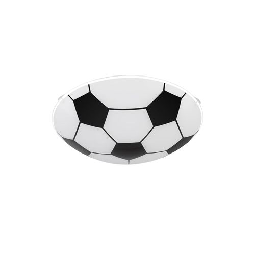 9007371399505 - Deckenleuchte im Fußball-Design Glas schwarz weiß D 25 cm 9007371399505 - Deckenleuchte im Fußball-Design Glas schwarz weiß D 25 cm