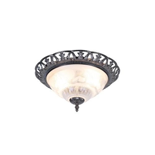 9007371464296 - Deckenlampe weiß Wohnzimmerlampe antik messing Deckenleuchte rund Retrolampe Perlmutt verschnörkelte Elemente Metall 2x E14 Fassungen DxH 33x17 cm 9007371464296 - Deckenlampe weiß Wohnzimmerlampe antik messing Deckenleuchte rund Retrolampe Perlmutt verschnörkelte Elemente Metall 2x E14 Fassungen DxH 33x17 cm