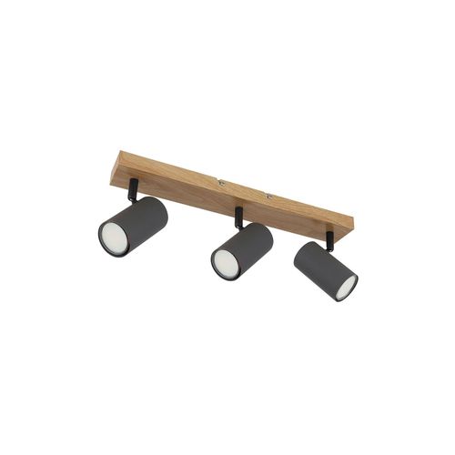 9007371547203 - Deckenleuchte Holzoptik graphit Spots beweglich L 41 cm 9007371547203 - Deckenleuchte Holzoptik graphit Spots beweglich L 41 cm