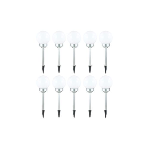 4036812996503 - 5x LED Solarleuchte Kugel weiß DM 15 cm H425 cm 4036812996503 - 5x LED Solarleuchte Kugel weiß DM 15 cm H425 cm