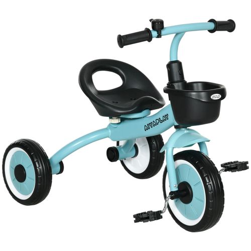 4255633530370 - AIYAPLAY Dreirad mit Korb blau 705L x 50B x 58H cm kinderfahrrad laufrad mit fahrradkorb klingel kinderrad lauffahrrad