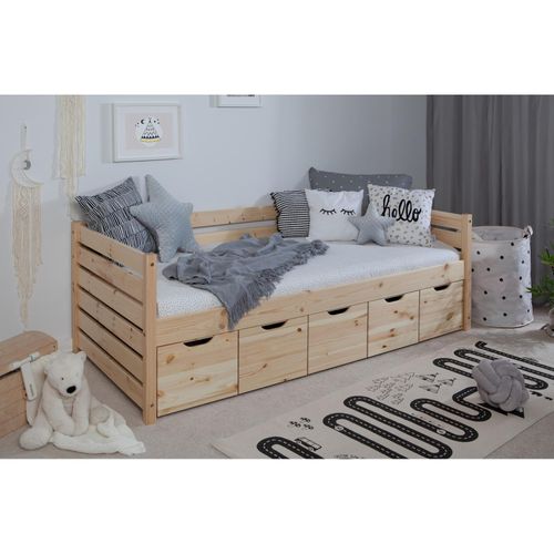 4251105962946 - TiCAA Sofabett Naomi inkl 5x Schubkästen 90x200