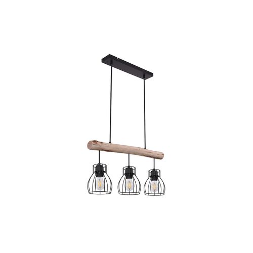 4059157137196 - Etc-shop - Holz Design Hängeleuchte mit Gitter Lampenschirmen Pendelleuchte mit Holzbalken 3 flammig Metall schwarz Holz natur 5x E27 max 40 Watt 4059157137196 - Etc-shop - Holz Design Hängeleuchte mit Gitter Lampenschirmen Pendelleuchte mit Holzbalken 3 flammig Metall schwarz Holz natur 5x E27 max 40 Watt