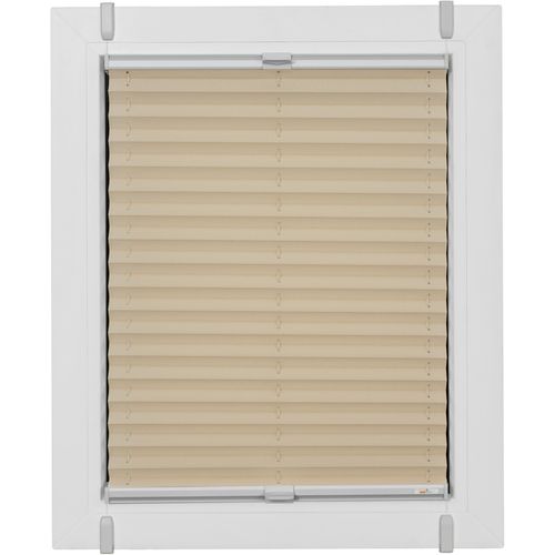 4001442864980 - Plissee One Size Style Crepe Plissees Gr 130 cm zweiseitig verschiebbar 115 cm beige (sand grau grau) Plissees ohne Bohren Zubehörfarbe zum Klemmen 4001442864980 - Plissee One Size Style Crepe Plissees Gr 130 cm zweiseitig verschiebbar 115 cm beige (sand grau grau) Plissees ohne Bohren Zubehörfarbe zum Klemmen