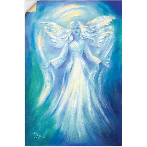 4062144334270 - Wandbild ARTLAND Engel der Liebe Bilder Gr B H 40 cm x 60 cm Wandaufkleber - Vinyl Religion Hochformat 1 St blau Bild Poster Bilder als Leinwandbild Wandaufkleber oder in versch Größen
