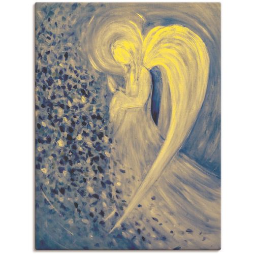 4057738867036 - Wandbild ARTLAND Engel der Nacht Bilder Gr B H 30 cm x 40 cm Leinwandbild Religion 1 St blau Bild Kunstdruck Kunstdrucke Bilder als Alubild Leinwandbild Wandaufkleber oder Poster in versch Größen