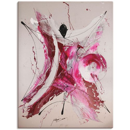 4057738749899 - Wandbild ARTLAND Mephisto I Bilder Gr B H 30 cm x 40 cm Leinwandbild Gegenstandslos Hochformat 1 St pink Bild Metallbild Metallbilder Bilder als Alubild Leinwandbild Wandaufkleber oder Poster in versch Größen