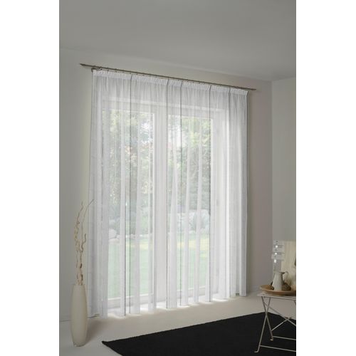 4004567059163 - Vorhang WIRTH Chloé Gardinen Gr 145 cm Faltenband 750 cm grau Schlafzimmergardinen Store