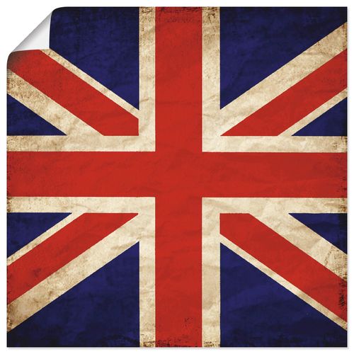 4059745976503 - Wandbild ARTLAND Vereinigtes Königreich Flagge Bilder Gr B H 30 cm x 30 cm Poster Zeichen quadratisch 1 St rot Bild Poster Bilder als Alubild Leinwandbild Wandaufkleber oder in versch Größen