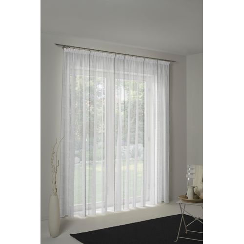 4004567059200 - Vorhang WIRTH Chloé Gardinen Gr 225 cm Faltenband 300 cm grau Gardine Übergardine Fertiggardine Flauschvorhang Gardinenstore Fertigstore Langstore Kräuselband Store