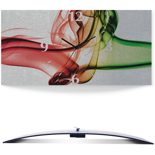 4059745811040 - Wanduhr ARTLAND Aufeinanderprallen von rot und grün Wanduhren Gr B H T 60 cm x 30 cm x 03 cm Funkuhr bunt Wanduhren 3D Optik gebogen mit Quarz- oder Funkuhrwerk versch Größen 4059745811040 - Wanduhr ARTLAND Aufeinanderprallen von rot und grün Wanduhren Gr B H T 60 cm x 30 cm x 03 cm Funkuhr bunt Wanduhren 3D Optik gebogen mit Quarz- oder Funkuhrwerk versch Größen