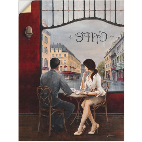 4057738235620 - Wandbild ARTLAND Café Bilder Gr B H 45 cm x 60 cm Wandaufkleber - Vinyl Restaurant & Cafés 1 St rot Bild Leinwandbild Kunstdrucke Bilder als Alubild Leinwandbild Wandaufkleber oder Poster in versch Größen
