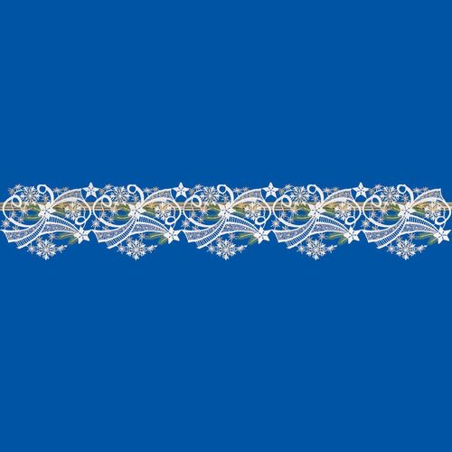 4250706235008 - W Reuter & Sohn - Plauener Spitze® Scheibengardine »Winter« (1 St) Made in Germany