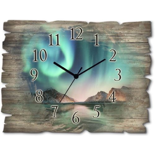 4062144354841 - Wanduhr ARTLAND Auroraborialis - Nördliches Polarlicht Wanduhren Gr B H T 40 cm x 30 cm x 06 cm Quarzuhr blau Wanduhren wahlweise mit Quarz- oder Funhuhrwerk lautlos ohne Tickgeräusche 4062144354841 - Wanduhr ARTLAND Auroraborialis - Nördliches Polarlicht Wanduhren Gr B H T 40 cm x 30 cm x 06 cm Quarzuhr blau Wanduhren wahlweise mit Quarz- oder Funhuhrwerk lautlos ohne Tickgeräusche