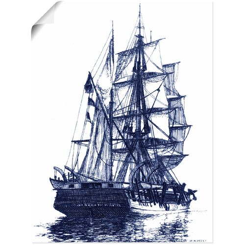 4058661314789 - Wandbild ARTLAND Antikes Schiff in blau I Bilder Gr B H 30 cm x 40 cm Poster Boote & Schiffe Hochformat 1 St beige (naturfarben) Bild Metallbild Metallbilder Bilder als Alubild Leinwandbild Wandaufkleber oder Poster in versch Größen 4058661314789 - Wandbild ARTLAND Antikes Schiff in blau I Bilder Gr B H 30 cm x 40 cm Poster Boote & Schiffe Hochformat 1 St beige (naturfarben) Bild Metallbild Metallbilder Bilder als Alubild Leinwandbild Wandaufkleber oder Poster in versch Größen
