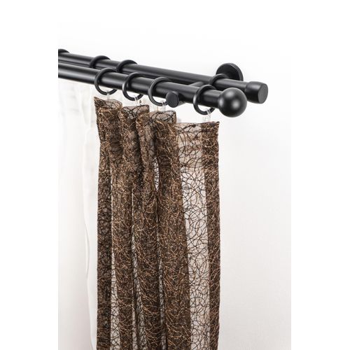 9002777110983 - GARESA Gardinenstange »Gabi« 2 läufig-läufig Fixmass Fixlänge 120 160 200 cm mit Ringe und Haken 9002777110983 - GARESA Gardinenstange »Gabi« 2 läufig-läufig Fixmass Fixlänge 120 160 200 cm mit Ringe und Haken