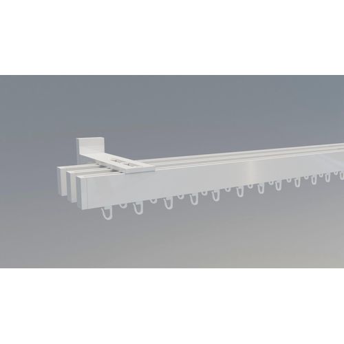 4042627422687 - Gardinenstange INDEKO Bern Gardinenstangen Gr L 440 cm 1 St 3 läufig weiß Gardinenstangen nach Maß Innenlauf Komplett-Set inkl Gleitern und Montagematerial