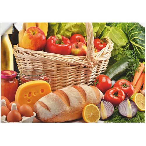 4062144631638 - Wandbild ARTLAND Gesund Leben - Obst und Gemüsekorb Bilder Gr B H 70 cm x 50 cm Wandaufkleber - Vinyl Lebensmittel Querformat 1 St bunt Kunstdrucke als Alubild Leinwandbild Wandaufkleber oder Poster in versch Größen 4062144631638 - Wandbild ARTLAND Gesund Leben - Obst und Gemüsekorb Bilder Gr B H 70 cm x 50 cm Wandaufkleber - Vinyl Lebensmittel Querformat 1 St bunt Kunstdrucke als Alubild Leinwandbild Wandaufkleber oder Poster in versch Größen