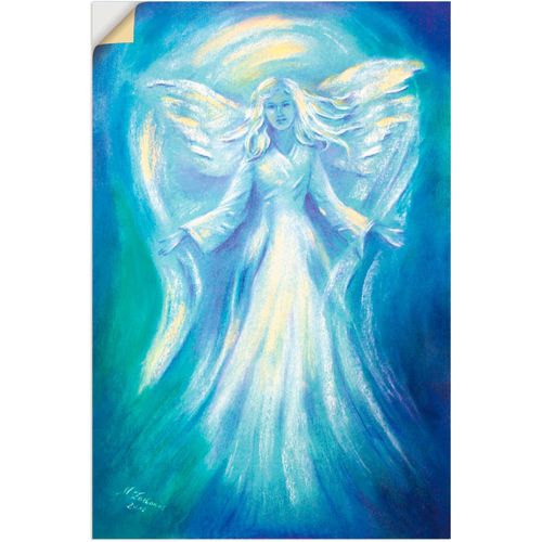 4062144334263 - Wandbild ARTLAND Engel der Liebe Bilder Gr B H 20 cm x 30 cm Wandaufkleber - Vinyl Religion Hochformat 1 St blau Bild Poster Bilder als Leinwandbild Wandaufkleber oder in versch Größen