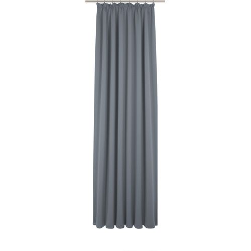 4004567474669 - Vorhang WIRTH Uni Collection light blau (königsblau) Gardinen 285cm Kräuselband 142cm Baumwolle (Bio-Baumwolle) nach Maß B142cm H285cm