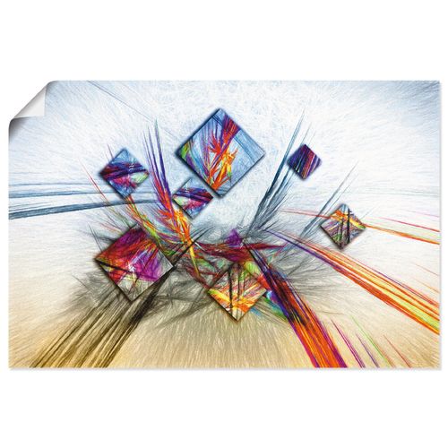 4059745661324 - Wandbild ARTLAND Digitale abstrakte Malerei Bilder Gr B H 90 cm x 60 cm Poster Muster Querformat 1 St blau Bild Poster Bilder als Alubild Leinwandbild Wandaufkleber oder in versch Größen 4059745661324 - Wandbild ARTLAND Digitale abstrakte Malerei Bilder Gr B H 90 cm x 60 cm Poster Muster Querformat 1 St blau Bild Poster Bilder als Alubild Leinwandbild Wandaufkleber oder in versch Größen