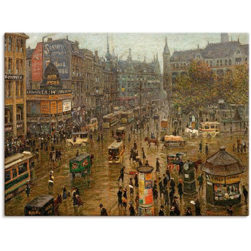4062144688175 - Wandbild ARTLAND Der Spittelmarkt Bilder Gr B H 80 cm x 60 cm Leinwandbild Berlin Querformat 1 St braun Kunstdrucke als Alubild Leinwandbild Wandaufkleber oder Poster in versch Größen