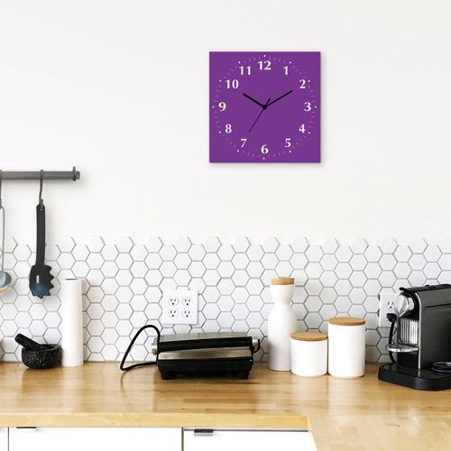 4062144114346 - Wanduhr ARTLAND Uni Trendfarben Wanduhren Gr B H T 30 cm x 30 cm x 03 cm Quarzuhr 12 Ziffern lila Wanduhren wahlweise mit Quarz- oder Funhuhrwerk lautlos ohne Tickgeräusche 4062144114346 - Wanduhr ARTLAND Uni Trendfarben Wanduhren Gr B H T 30 cm x 30 cm x 03 cm Quarzuhr 12 Ziffern lila Wanduhren wahlweise mit Quarz- oder Funhuhrwerk lautlos ohne Tickgeräusche