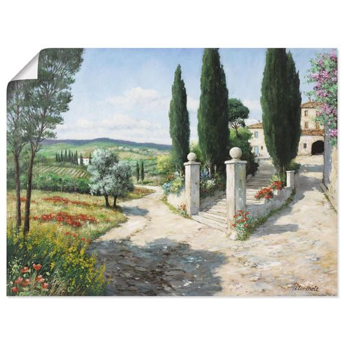 4055327501538 - Wandbild ARTLAND Wohnung in der Toskana Bilder Gr B H 80 cm x 60 cm Poster Europa Querformat 1 St grün Bild Poster Bilder als Leinwandbild Wandaufkleber oder in versch Größen