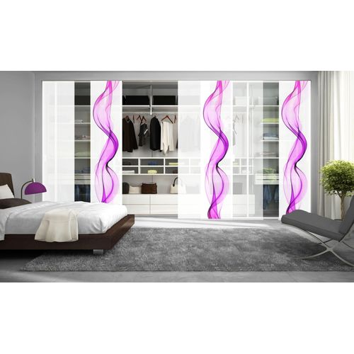 4011714370910 - Schiebegardine HOME WOHNIDEEN EDMONTON lila (beere) B60cm H245cm Polyester Gardinen HxB 245x60 inkl Besfestigungszubehör blickdicht 4011714370910 - Schiebegardine HOME WOHNIDEEN EDMONTON lila (beere) B60cm H245cm Polyester Gardinen HxB 245x60 inkl Besfestigungszubehör blickdicht