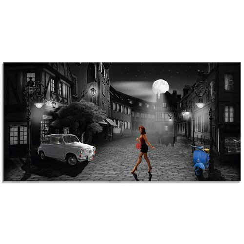 4059745262545 - Glasbild ARTLAND Feierabend in bella Italia Bilder Gr B H 60 cm x 30 cm Glasbild Frau Querformat 1 St schwarz Bild Glasbild Glasbilder Bilder in verschiedenen Größen 4059745262545 - Glasbild ARTLAND Feierabend in bella Italia Bilder Gr B H 60 cm x 30 cm Glasbild Frau Querformat 1 St schwarz Bild Glasbild Glasbilder Bilder in verschiedenen Größen