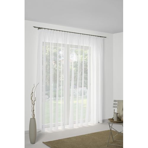 4004567058814 - Vorhang WIRTH Chloé Gardinen Gr 225 cm Faltenband 450 cm weiß Schlafzimmergardinen