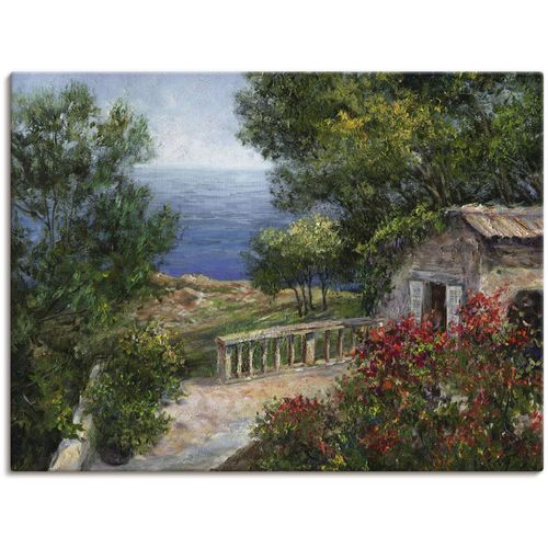 4055327291576 - Wandbild ARTLAND Toskana I Bilder Gr B H 80 cm x 60 cm Leinwandbild Europa 1 St grün Bild Poster Bilder als Alubild Leinwandbild Wandaufkleber oder in versch Größen