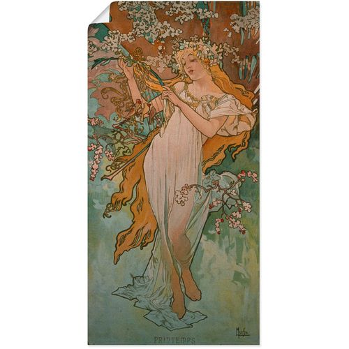 4058661207081 - Wandbild ARTLAND Jahreszeiten Frühling 1896 Bilder Gr B H 30 cm x 60 cm Poster Frau 1 St orange Bild Poster Bilder als Alubild Leinwandbild Wandaufkleber oder in versch Größen 4058661207081 - Wandbild ARTLAND Jahreszeiten Frühling 1896 Bilder Gr B H 30 cm x 60 cm Poster Frau 1 St orange Bild Poster Bilder als Alubild Leinwandbild Wandaufkleber oder in versch Größen