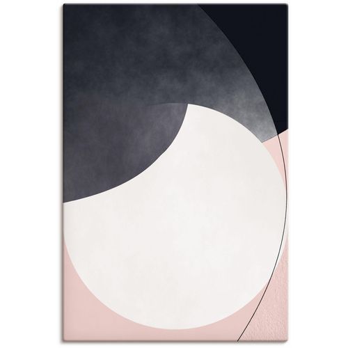 4062144766736 - Wandbild ARTLAND Mondlicht Bilder Gr B H 40 cm x 60 cm Leinwandbild Gegenstandslos Hochformat 1 St grau Kunstdrucke als Alubild Leinwandbild Wandaufkleber oder Poster in versch Größen