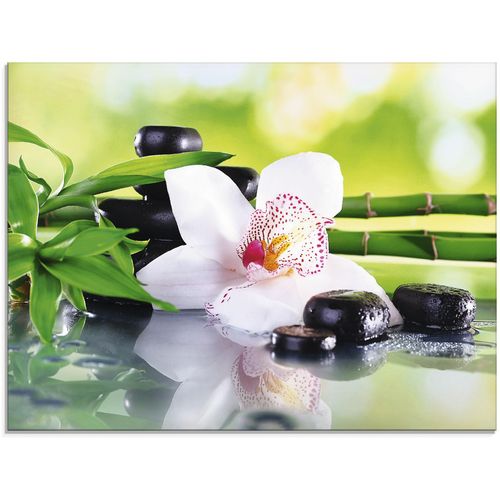 4058661640512 - Glasbild ARTLAND Spa Steine Bambus Zweige Orchidee Bilder Gr B H 80 cm x 60 cm Glasbild Zen 1 St grün Glasbilder in verschiedenen Größen 4058661640512 - Glasbild ARTLAND Spa Steine Bambus Zweige Orchidee Bilder Gr B H 80 cm x 60 cm Glasbild Zen 1 St grün Glasbilder in verschiedenen Größen